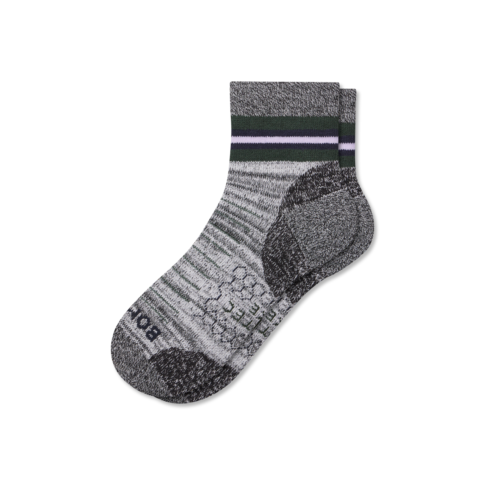 Hiking Quarter Socks - white dark balsam L [10013]