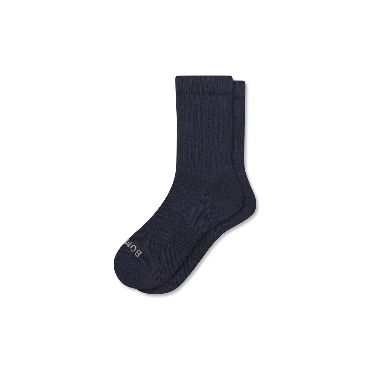 Modern Rib Half Calf Socks - midnight navy L [10047]