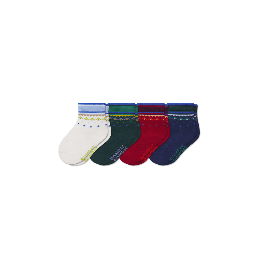 Toddler Lightweight Calf Sock 4-Pack - Studio Run Fit