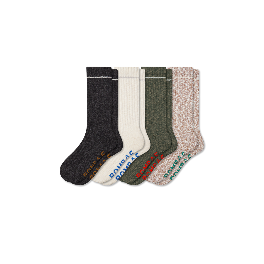 Men's Chunky Ragg Calf Sock 4-Pack - Studio Recovery Fit
