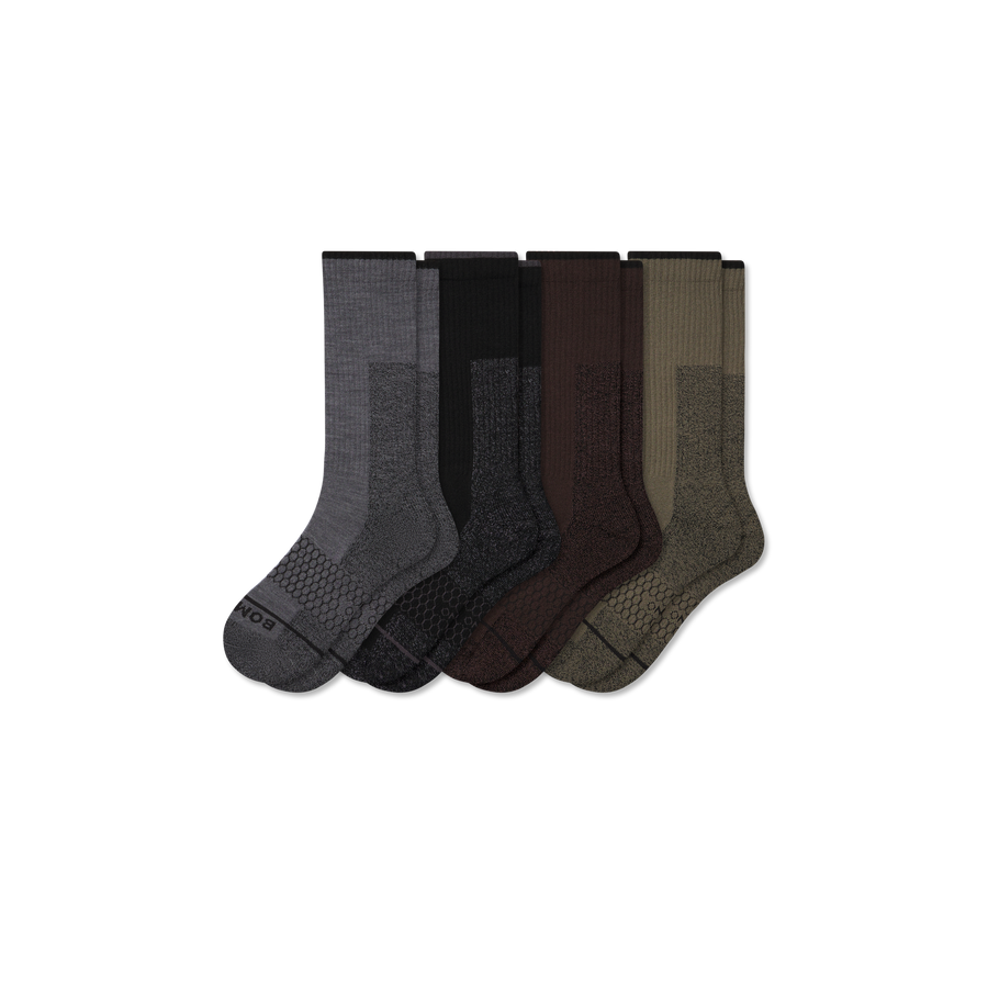 Women's Ultra Strong Merino Blend Calf Sock 4-Pack - Modern Office Wear
