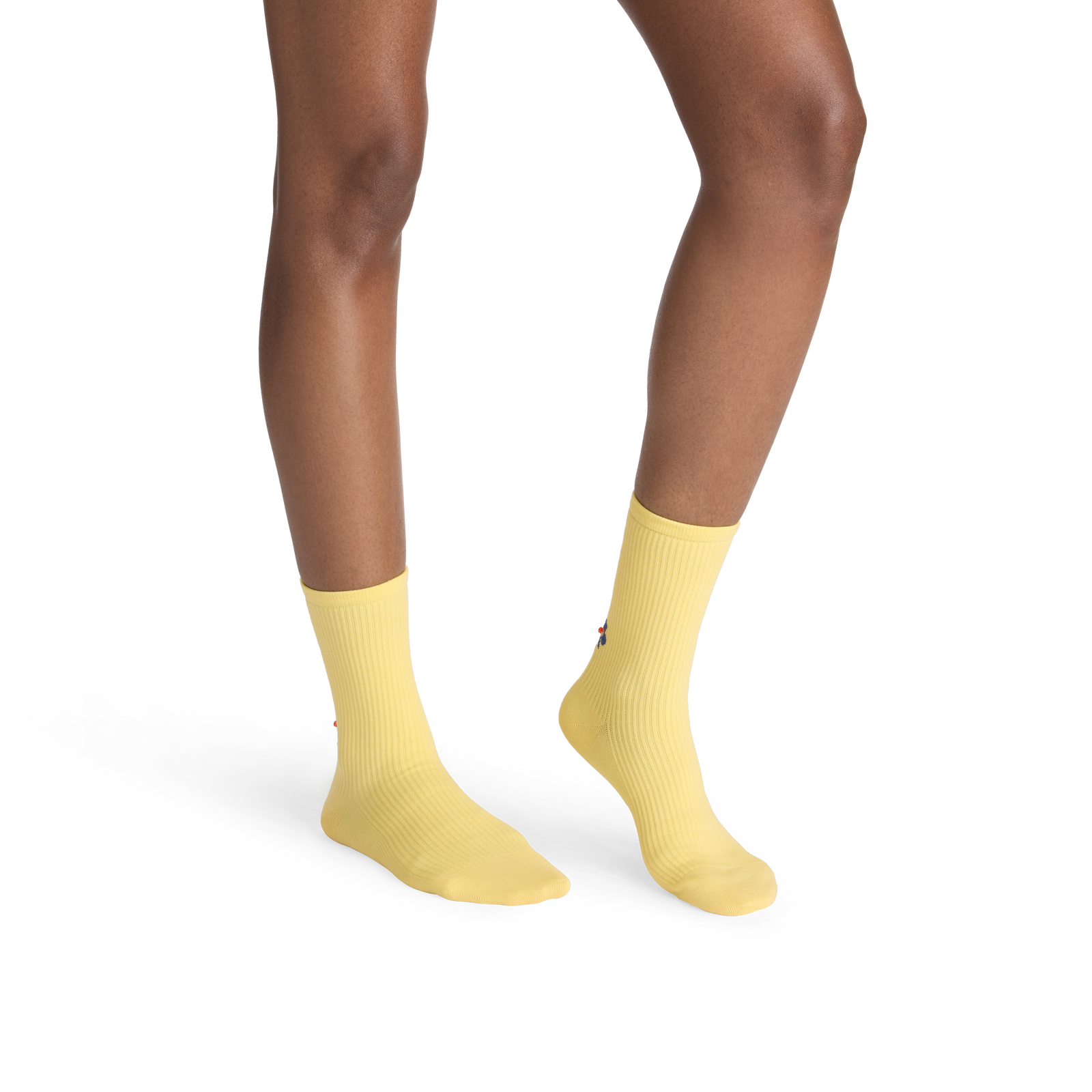 Lightweight Ribbed Half Calf Socks - Faded Sun WO1 [10345]