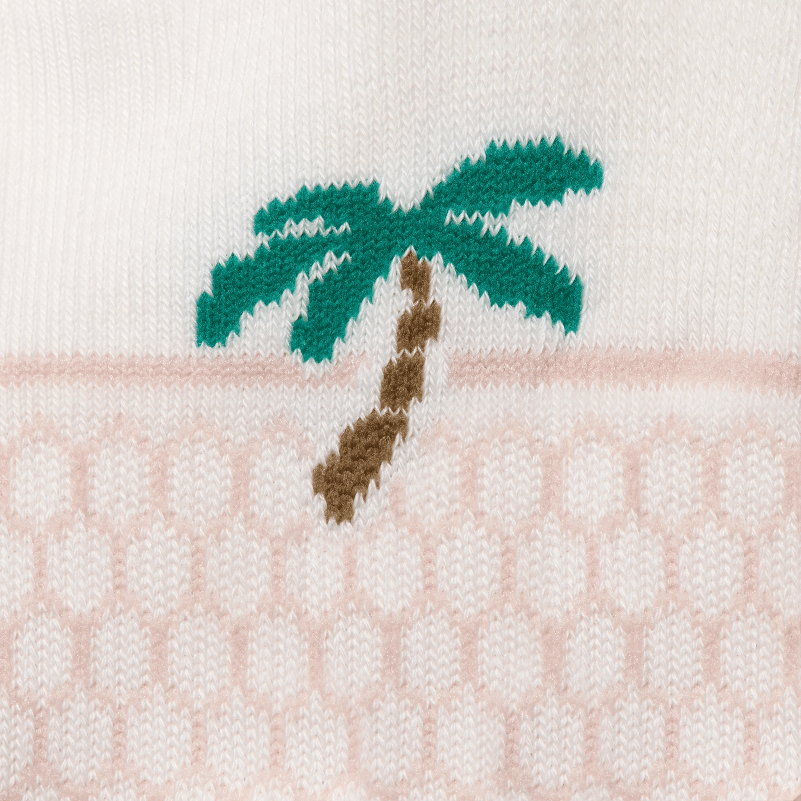 Ankle Socks - Pink Palm Detail [10388]