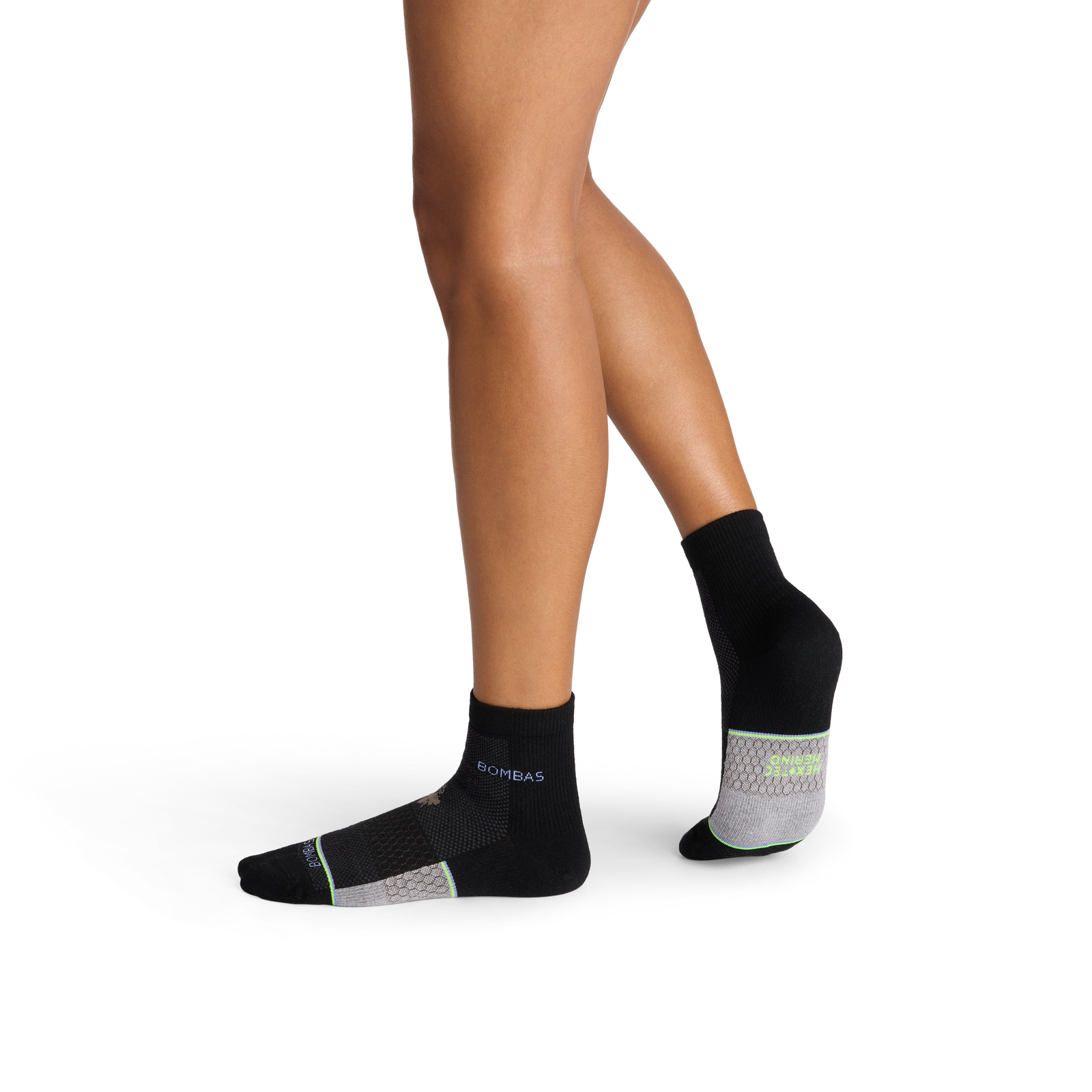 UltraLite Sport Merino Wool Blend Quarter Socks - Black WO1 [10441]