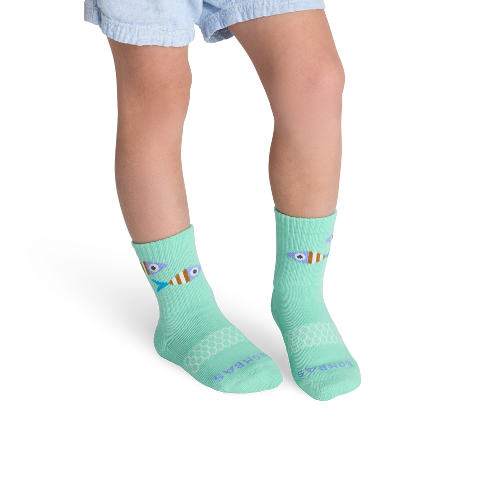 Junior Gripper Calf Sock - cayman green JO1 [10462]