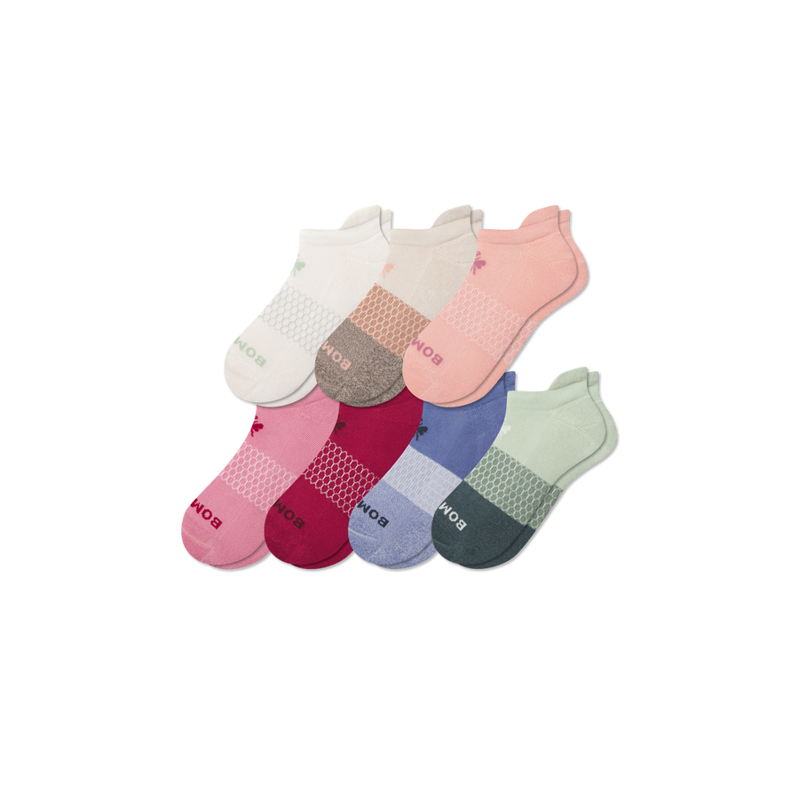 Women's Week of Bombas Ankle Sock 7-Pack - Run Trail Rotation