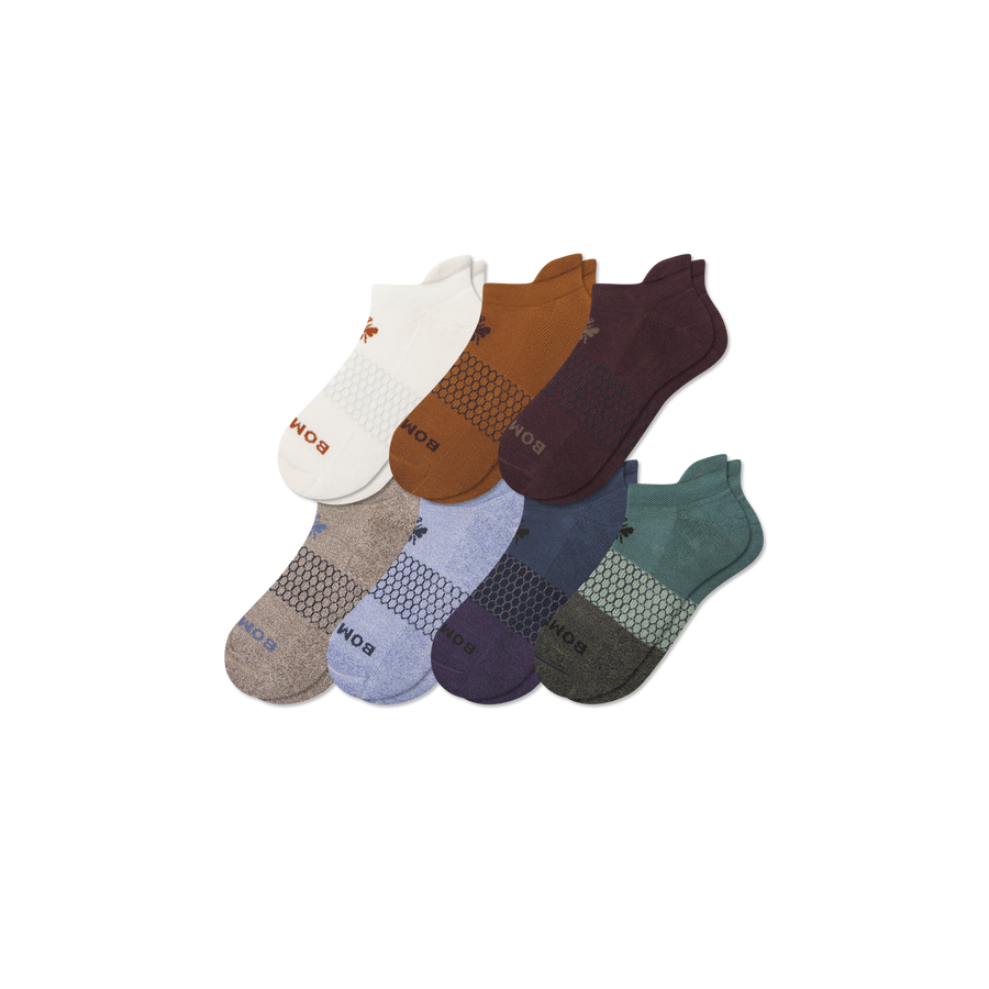 Men's Week of Bombas Ankle Sock 7-Pack - Daily No Show Rotation