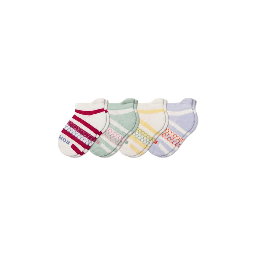 Junior Stripes Ankle Sock 4-Pack - Fresh Weekend Move