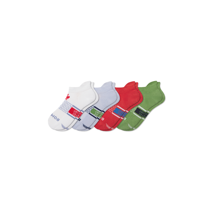 Youth All Sport Ankle Sock 4-Pack - Run Travel Fit