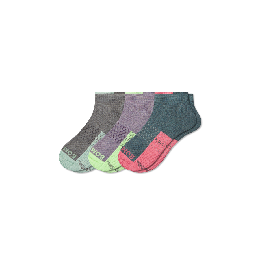 Women's Performance Compression Ankle Sock 3-Pack - Recovery Court Control