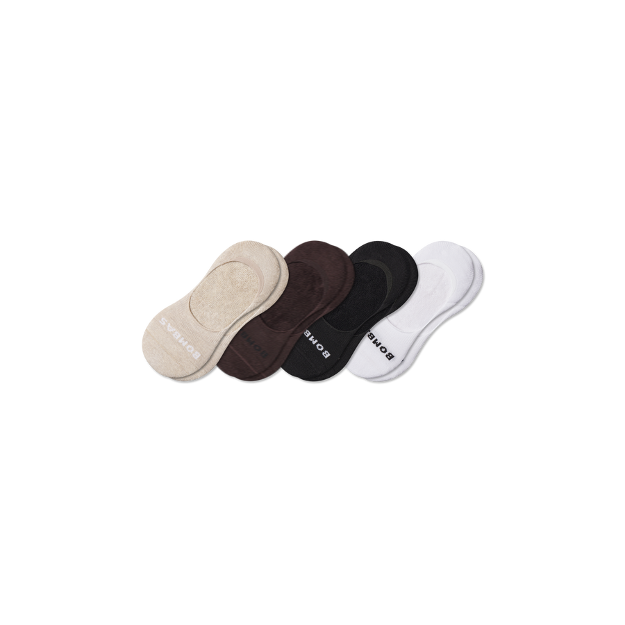 Men's Mid-Cut Cushioned No Show Sock 4-Pack - Daily Ankle Support