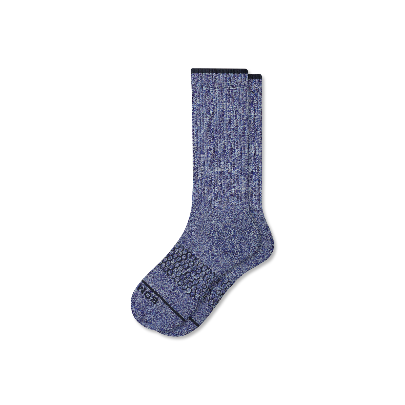 Merino Wool Blend Calf Socks - Glacier Blue L [10632]
