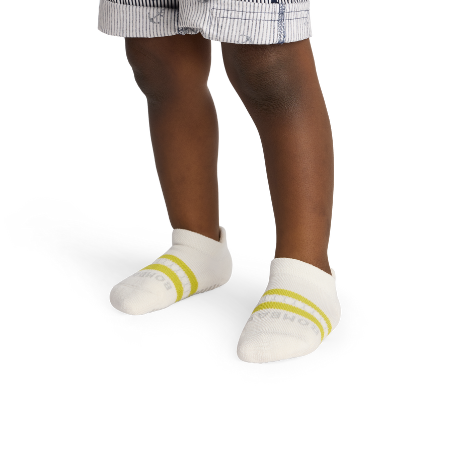 Toddler Solids Gripper Ankle Sock 4-Pack - Comfort Ankle Support