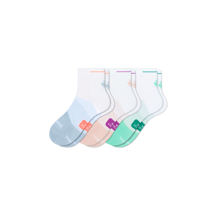 Women's Run Quarter Sock 3-Pack - Everyday Run Support