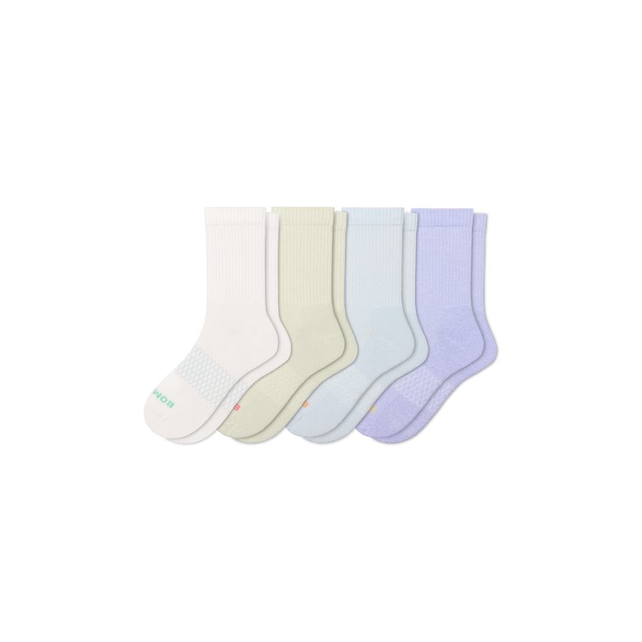 Women's Marl Half Calf Sock 4-Pack - Daily No Show Fit