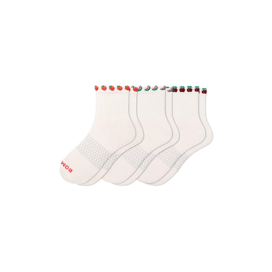 Women's Farmer's Market Quarter Sock 3-Pack - Steady Step