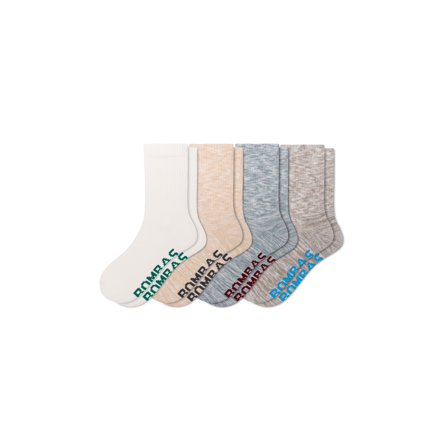 Women's Summer Ragg Half Calf Sock 4-Pack - Breathable Crew Move