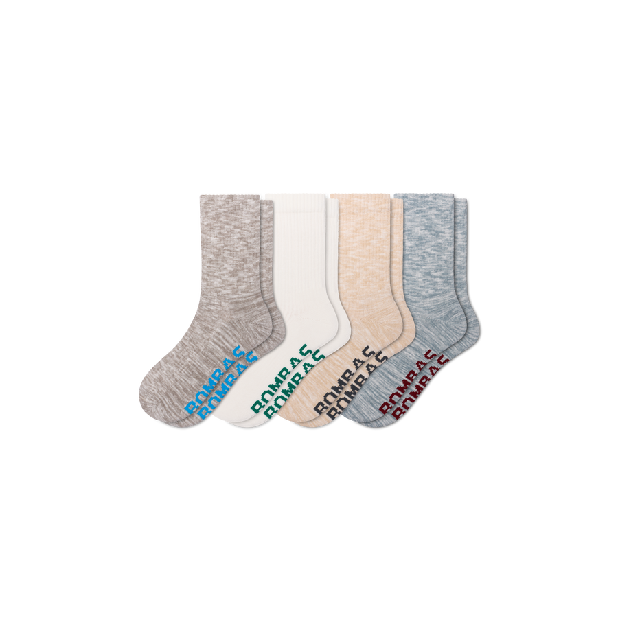 Men's Summer Ragg Half Calf Sock 4-Pack - Modern Low Cut Support