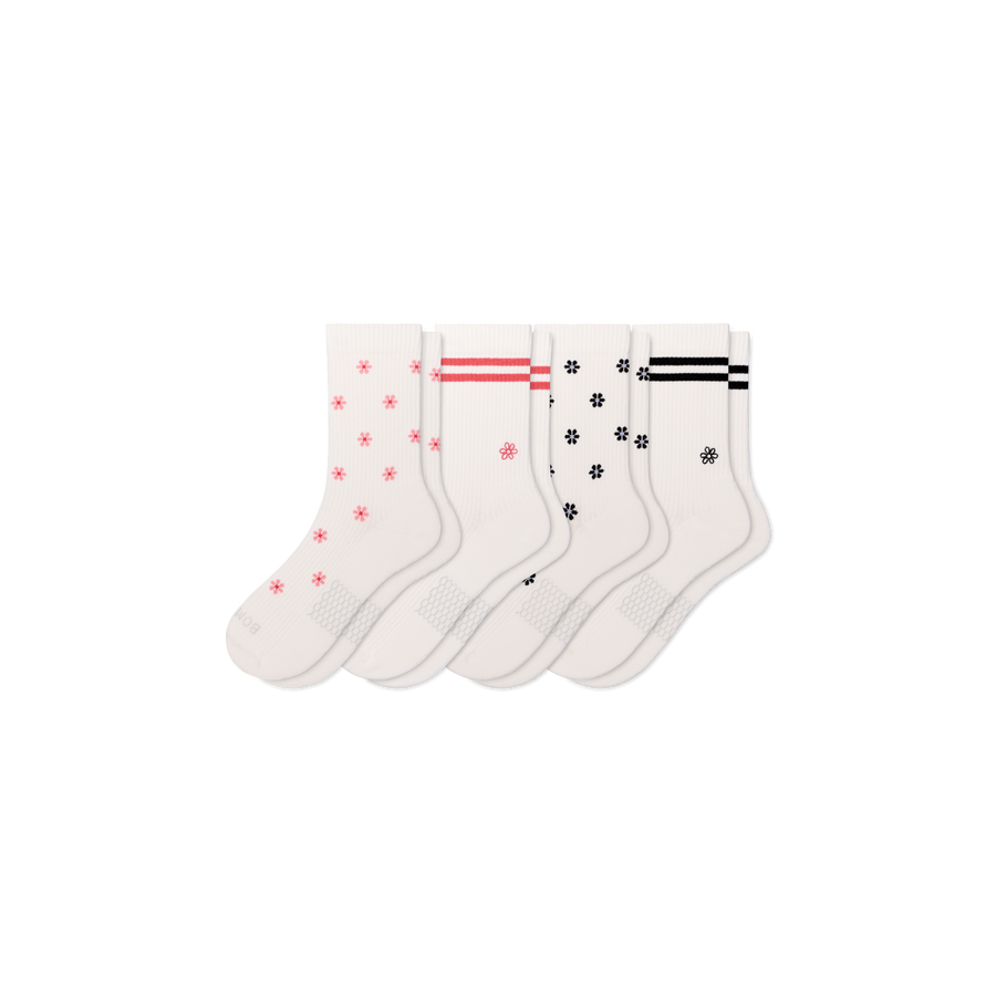 Women's Modern Rib Half Calf Sock 4-Pack - Everyday Studio Step