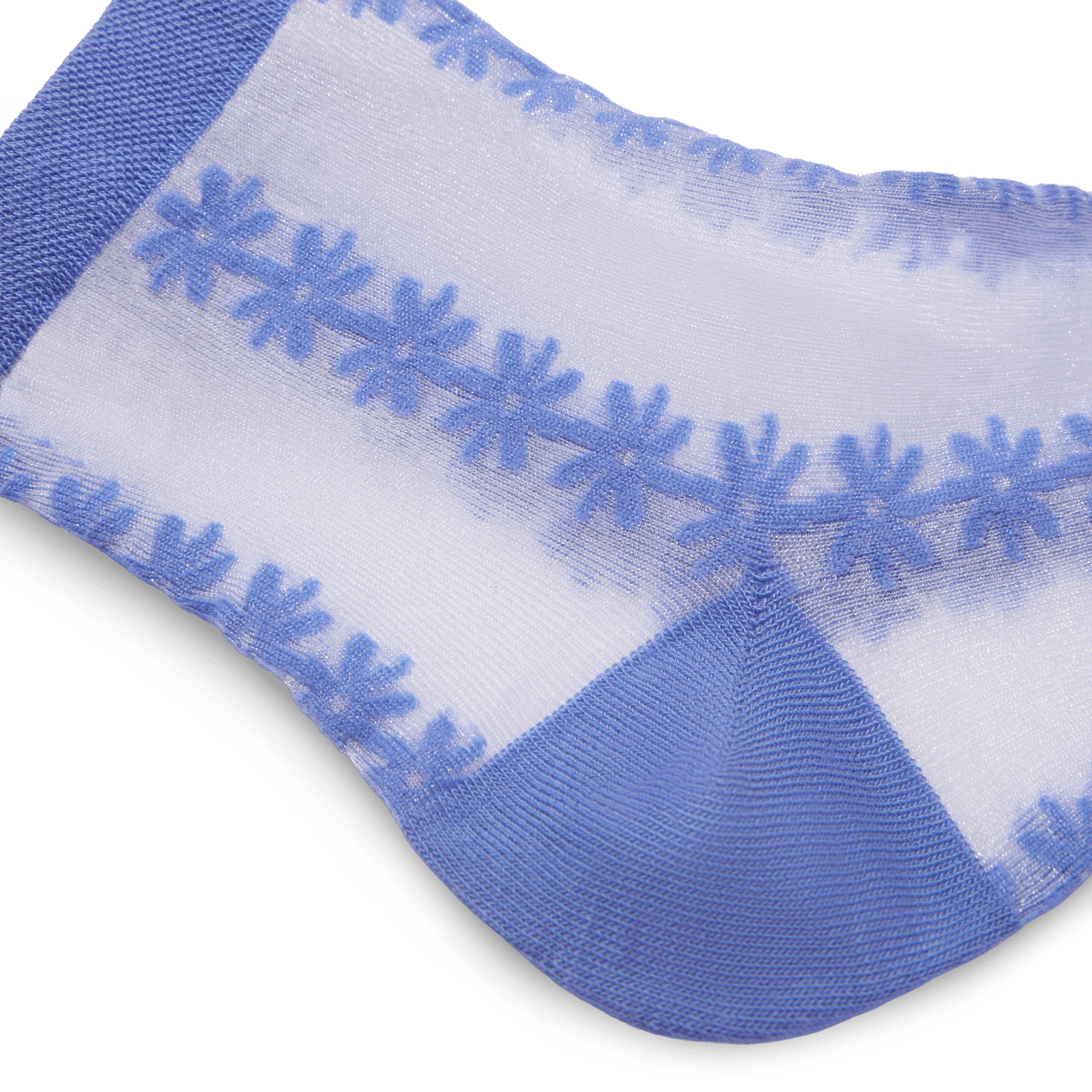 Sheer Quarter Socks - Hydrangea Detail [11329]