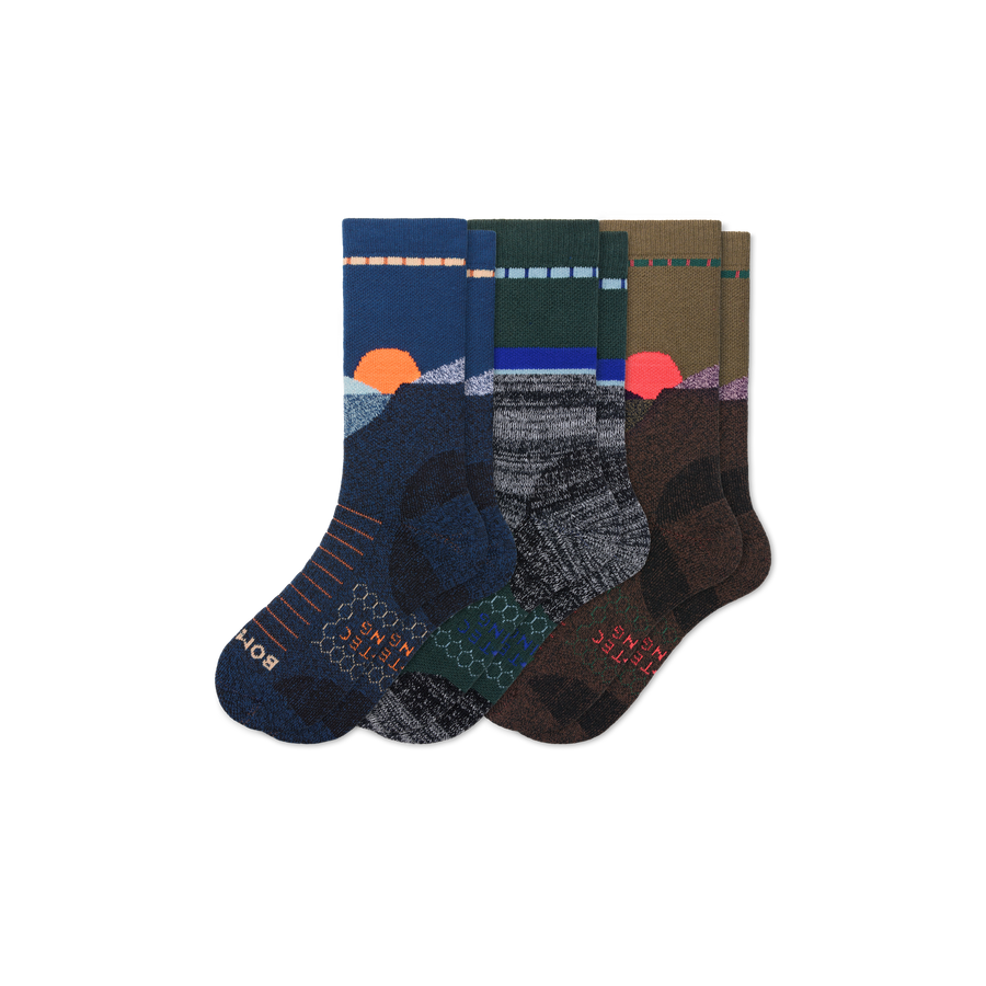Women's Hiking Calf Sock 3-Pack - Soft No Show Step
