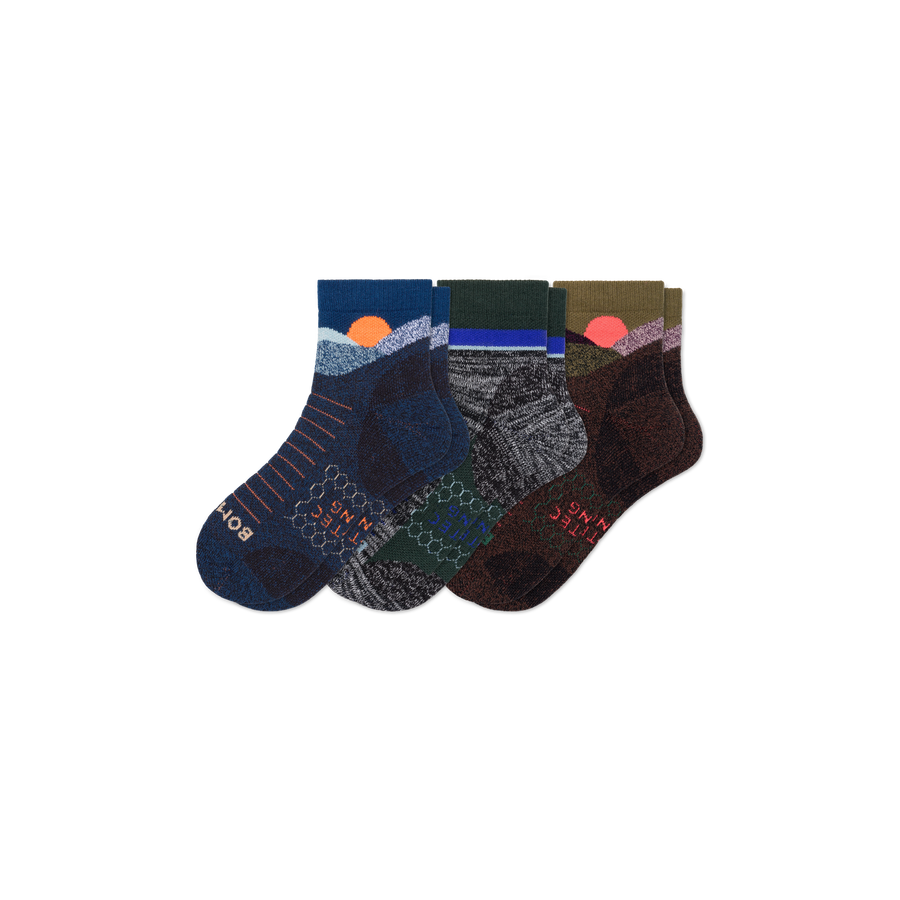 Women's Hiking Quarter Sock 3-Pack - Daily Weekend Fit