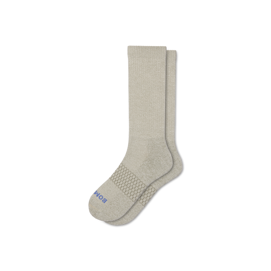 Men's Marl Calf Socks - Cozy Everyday Support
