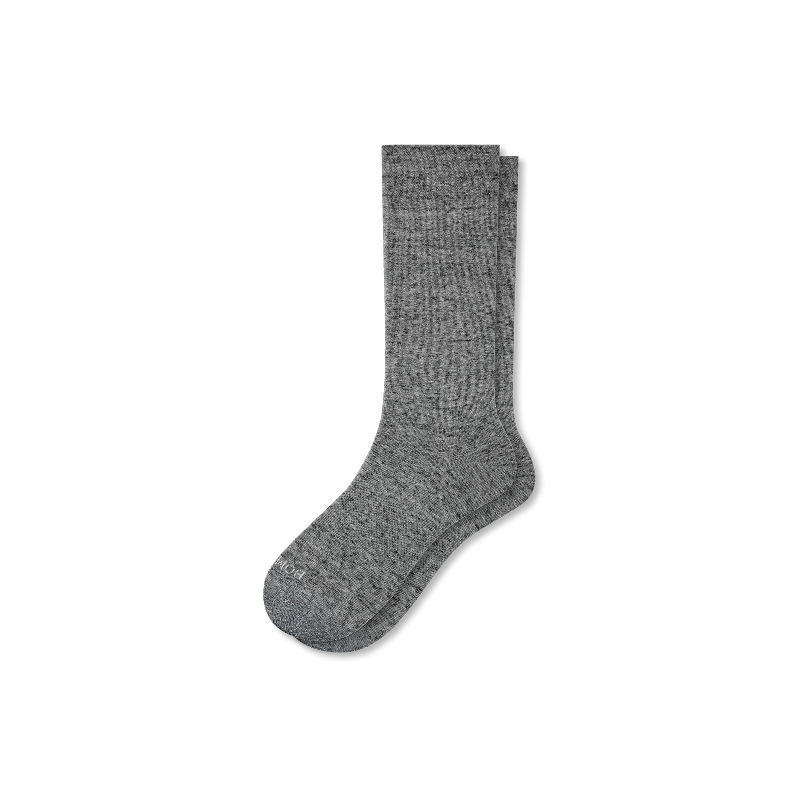 Women's Lightweight Calf Socks - Grey Contrast Toe L [3680]