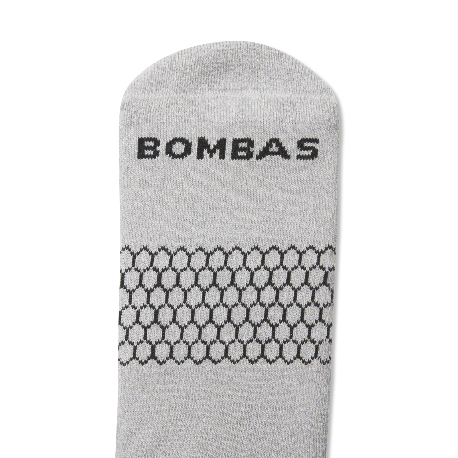 Marl Knee High Socks - Haze Grey / Soft White Detail [3933]
