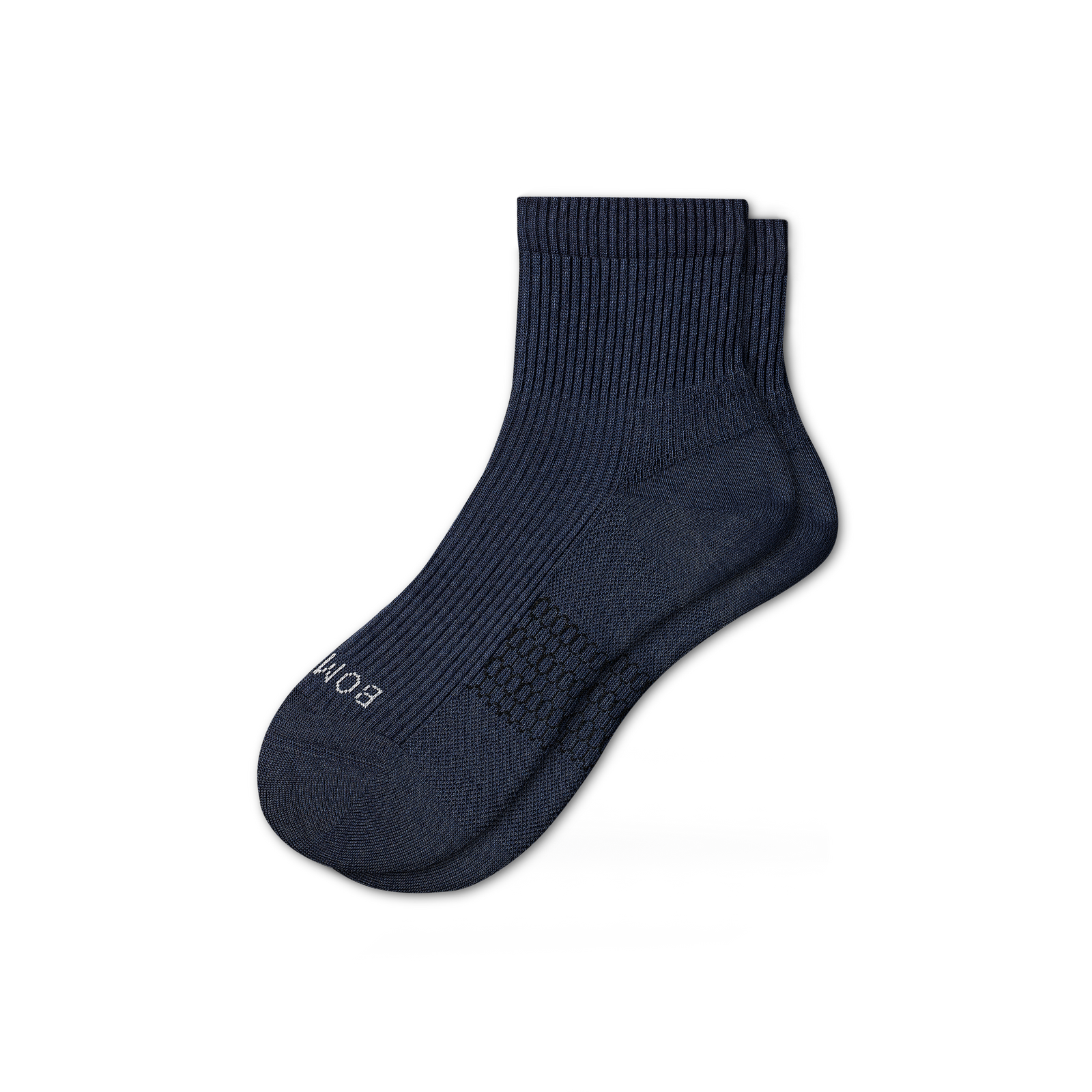 Modern Rib Quarter Socks - Midnight Navy L [5702]