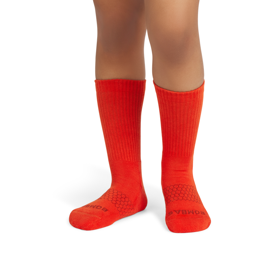 Youth Solids Calf Socks - burnt orange YO1 [6570]