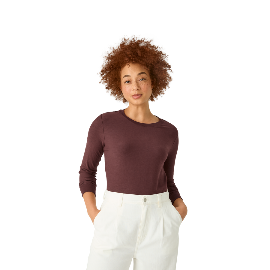 Women's Air Slub Long Sleeve T-Shirt - Sport Warmup Move
