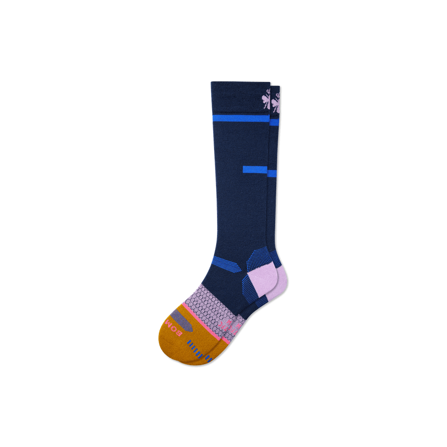 Men's Zero-Cushion Merino Wool Blend Ski & Snowboard Socks - Light Lounge Support