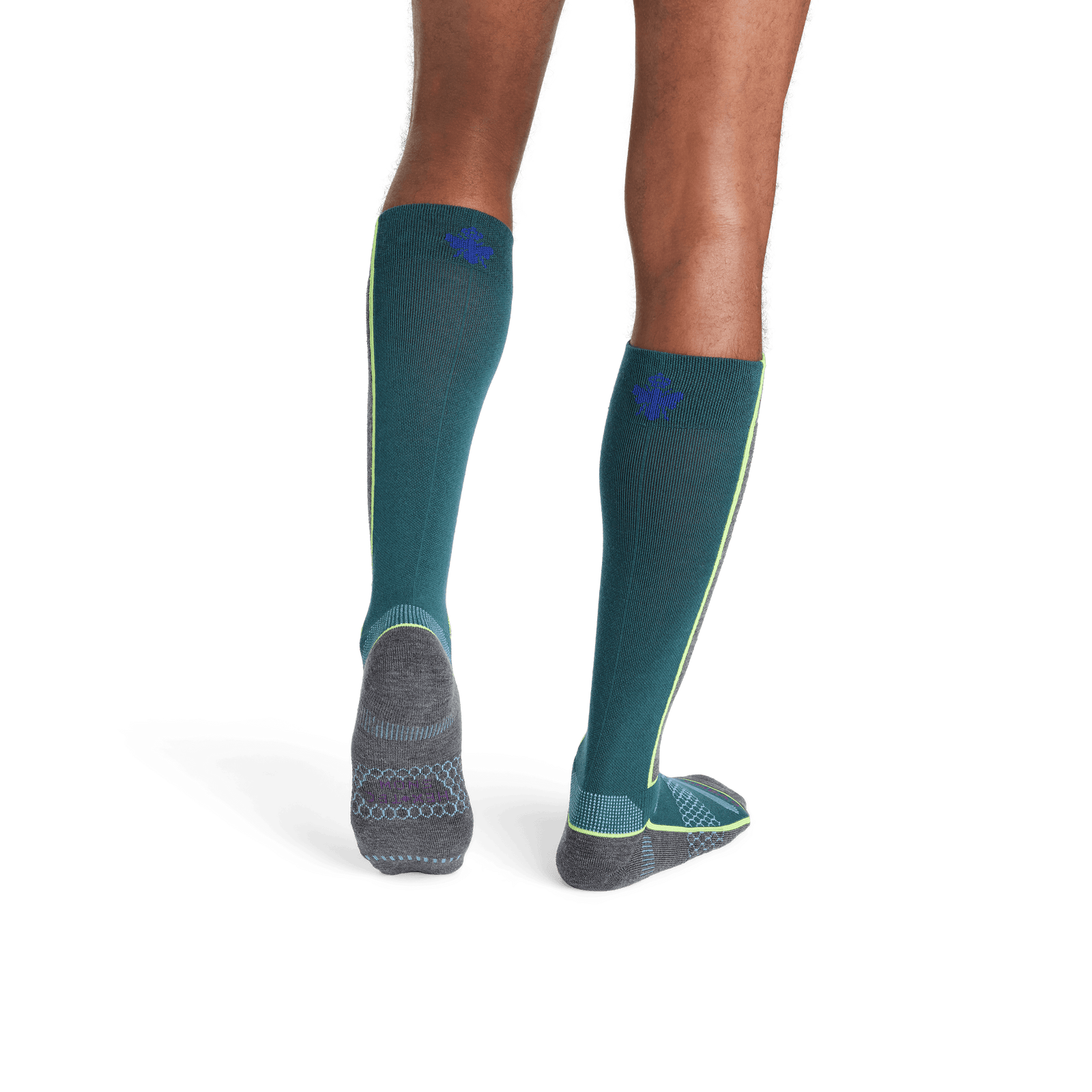 Merino Wool Blend Mid-Cushion Ski & Snowboard Socks Midnight Teal MO2