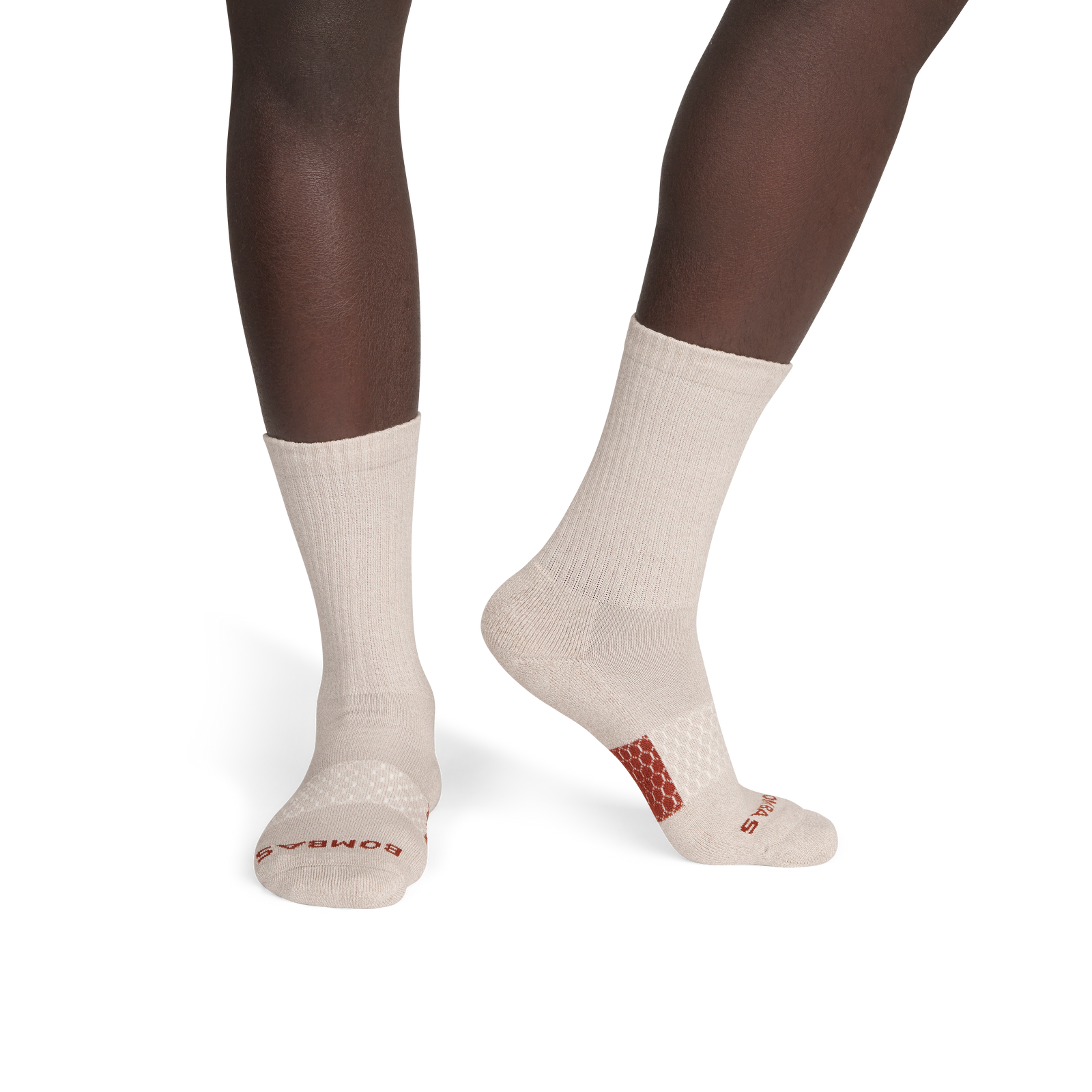 Marl Calf Socks - Natural Taupe / Rust Brown MO1 [6975]