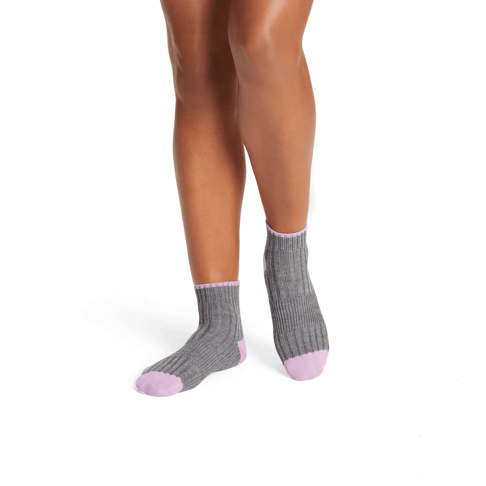 Merino Wool Blend Sweater Quarter Socks Rain Cloud WO1