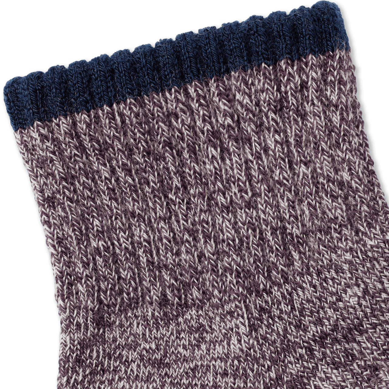 Toddler Merino Wool Blend Marl Gripper Calf Sock Pink Pearl Purple Plum Detail