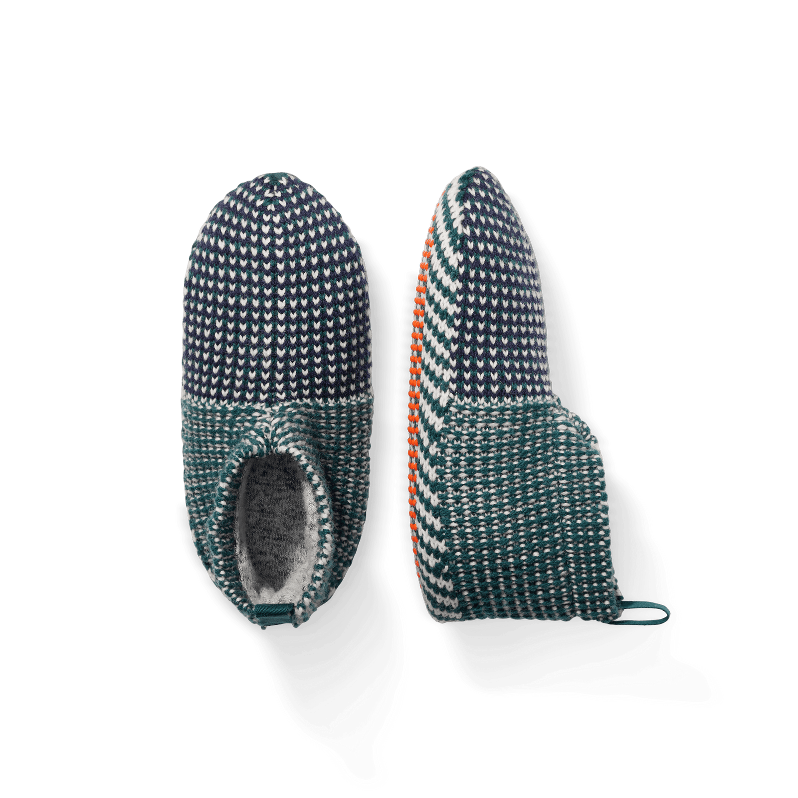 Youth Birdseye Gripper Slipper Midnight Teal L