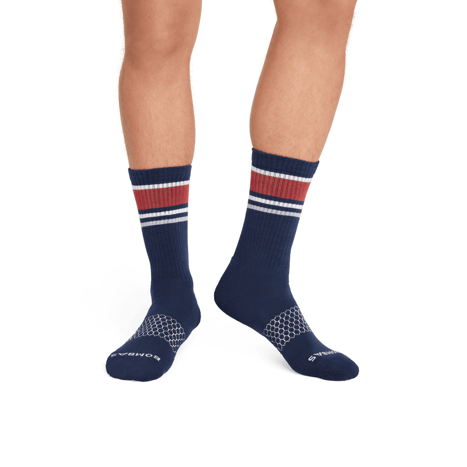 Striped Calf Socks midnightnavy--2-transparent