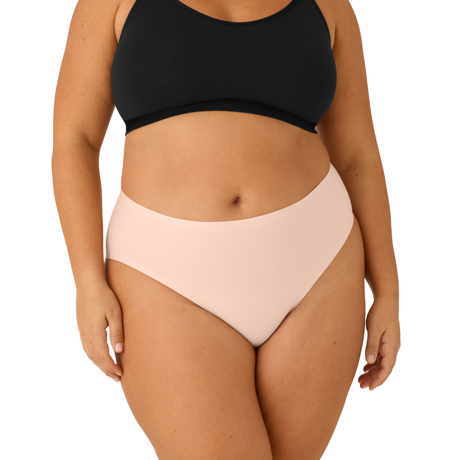 No Show High Rise Brief Pink Sandstone WO1 [7197]