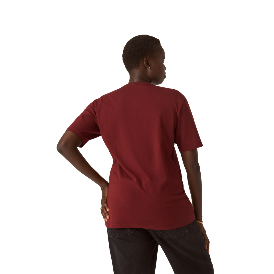 Premium Weight T-Shirt - Mahogany Red WO2 [7248]