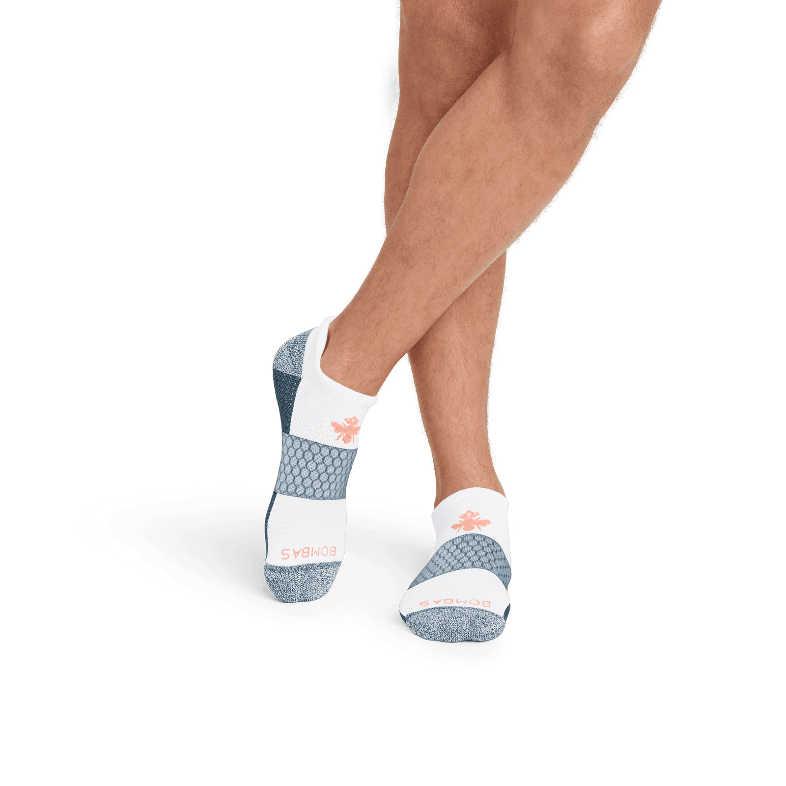 Golf Ankle Socks White Ocean Fog MO1