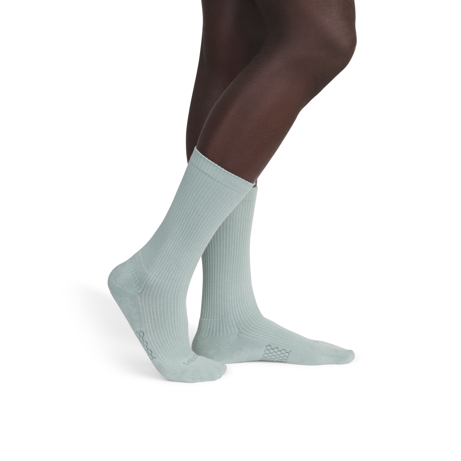 Modern Rib Calf Socks - Misty Sky MO2 [7406]