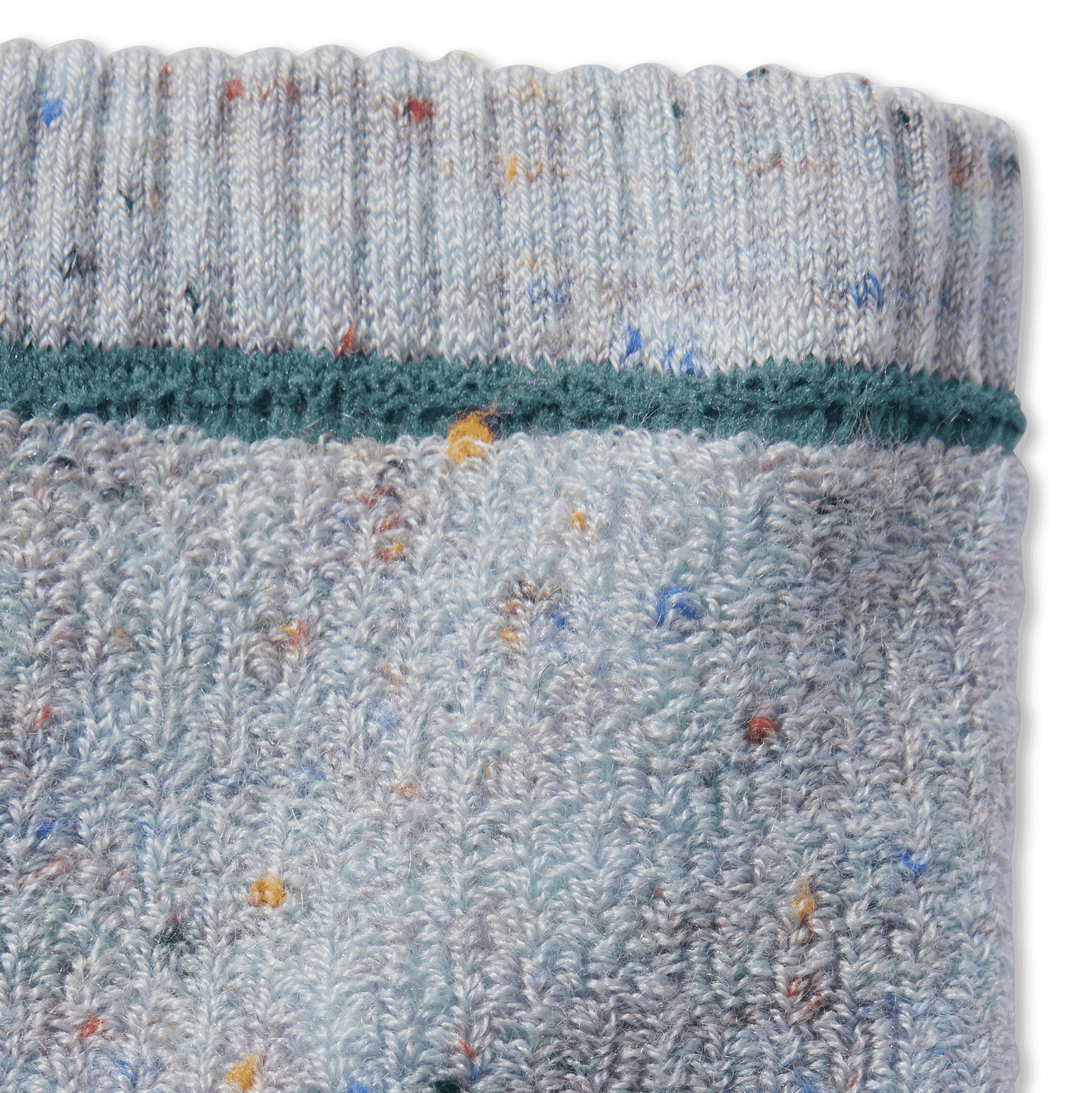 Merino Wool Blend Terry Socks Frost Blue Detail