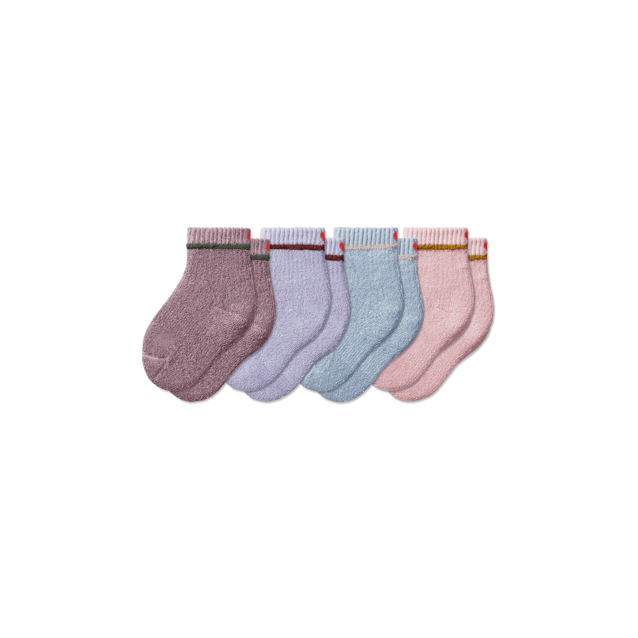Toddler Terry Calf Sock 4-Pack - Weekend Low Cut Wear