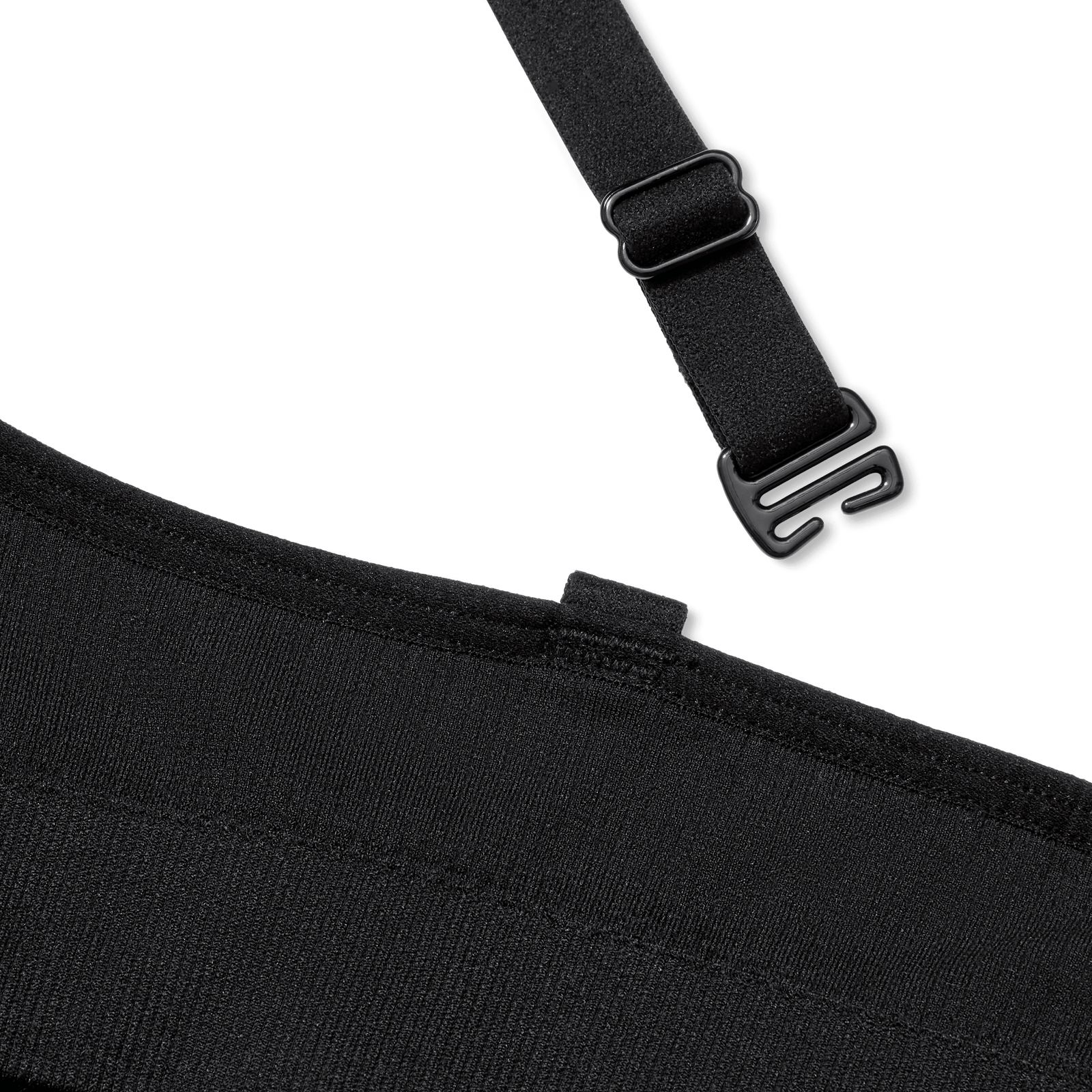 Women's Ribbed Seamless Triangle Bralette - Black Detail [7665]