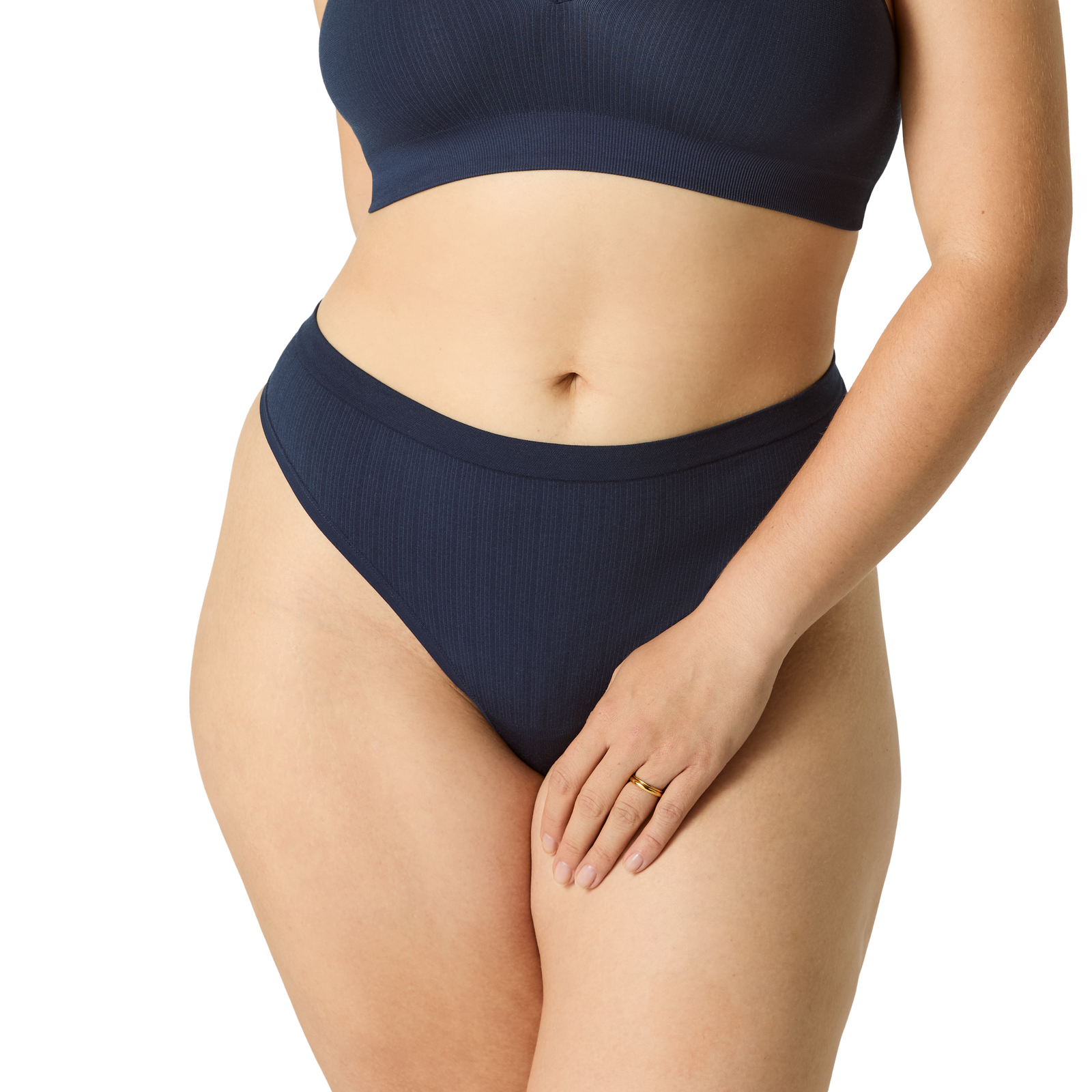 Seamless Thong - Midnight Navy WO1 [7714]