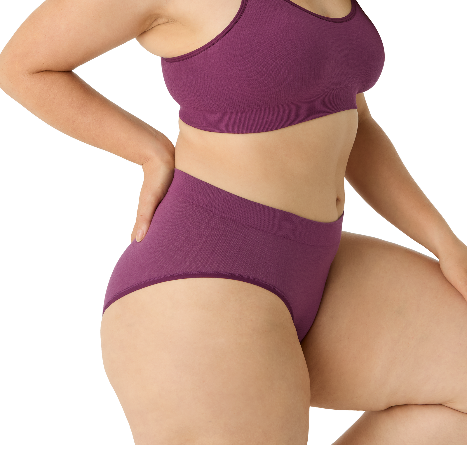 Seamless High Rise Brief - Plum Night WO2 [7718]