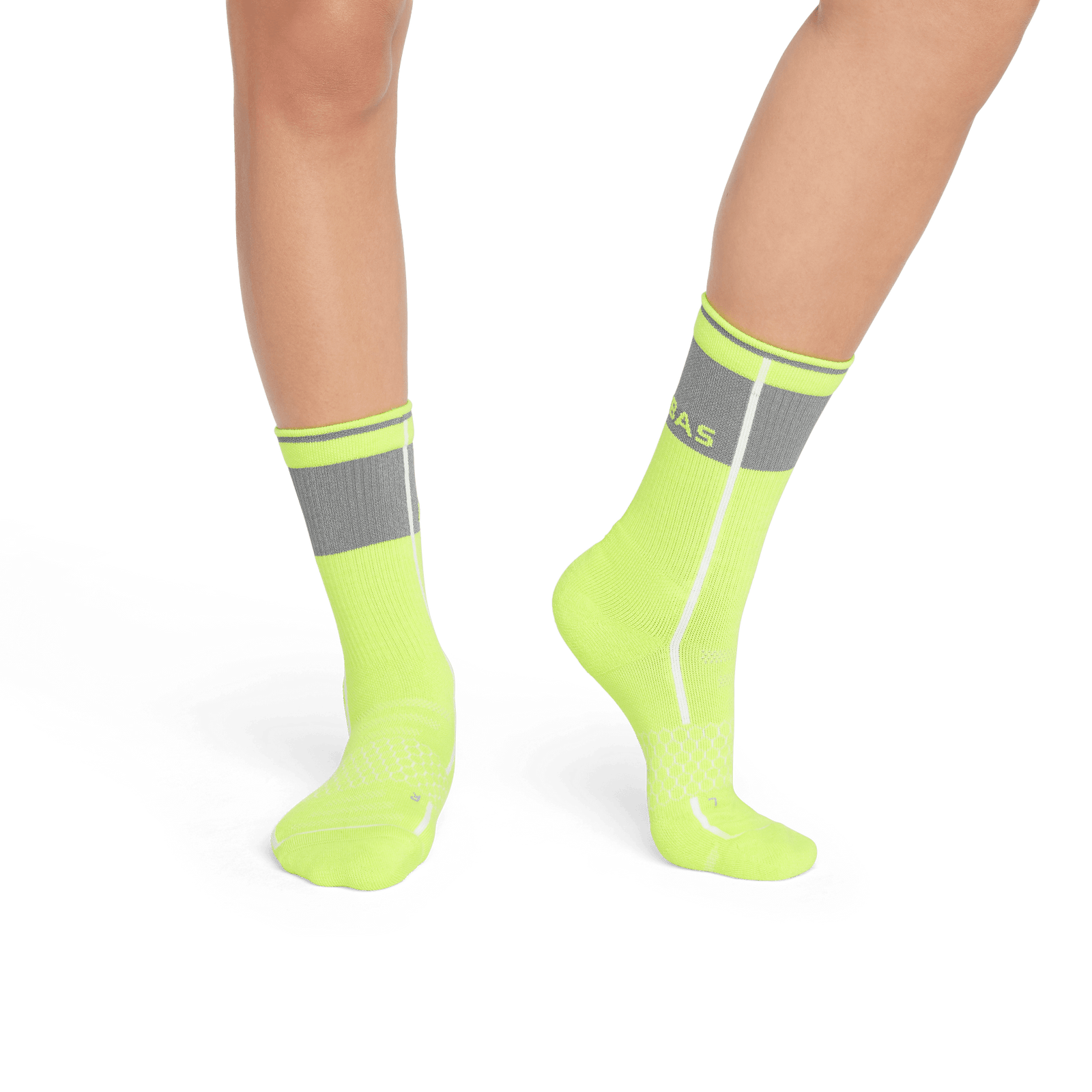 Reflective Performance Calf Socks - Reflective Yellow - WO1 [7757]