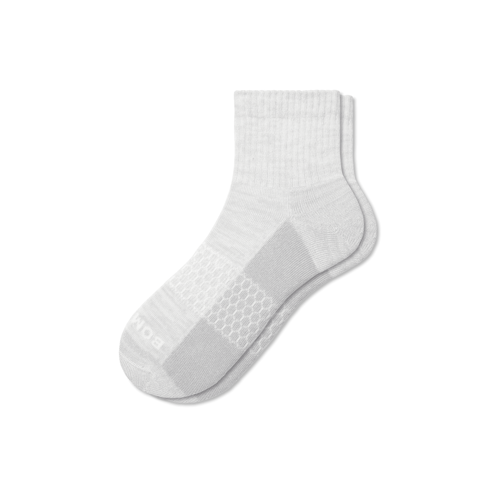 Two Tone Quarter Socks - Harbor Grey L [7792]